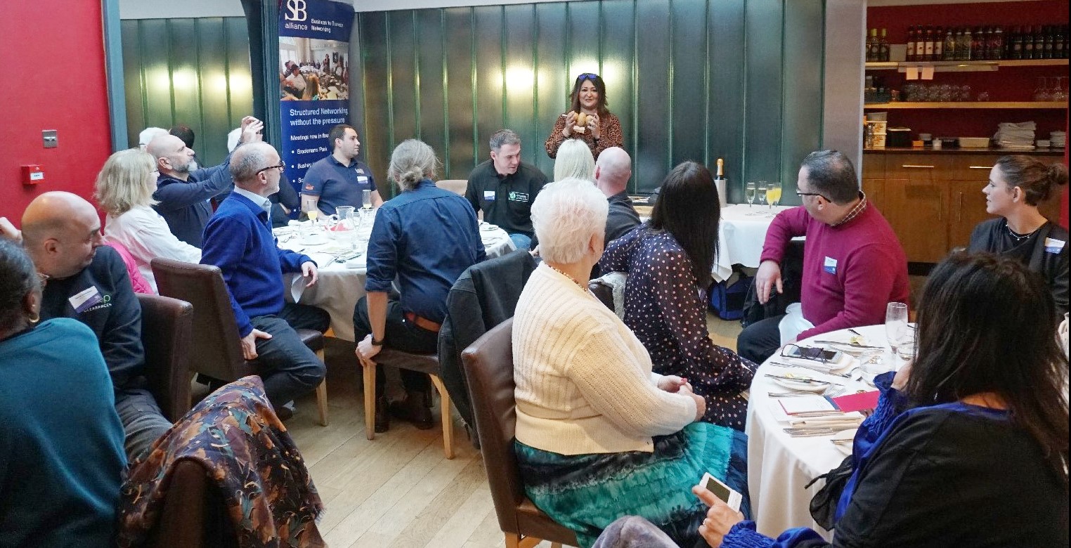 SB alliance Face-2-Face monthly Business Networking Lunch Meetings at St James Restaurant Bushey in NW London and Hertfordshire
