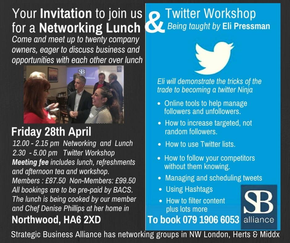 SB alliance_business_networking_lunch_and_twitter_workshop_Northwood_28_April_2017