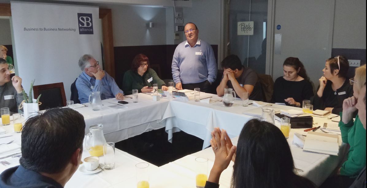 SB alliance_guest_speaker_Ken Walton _at_Hatch End_business_lunch_group_October_2017